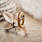 Verlobungsring Holz in Gold Elano von Fablano