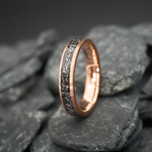 Verlobungsring Herren Rosegold Meteorit Apollo Fablano
