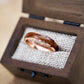 Verlobungsring in Roségold aus Holz Elano von Fablano