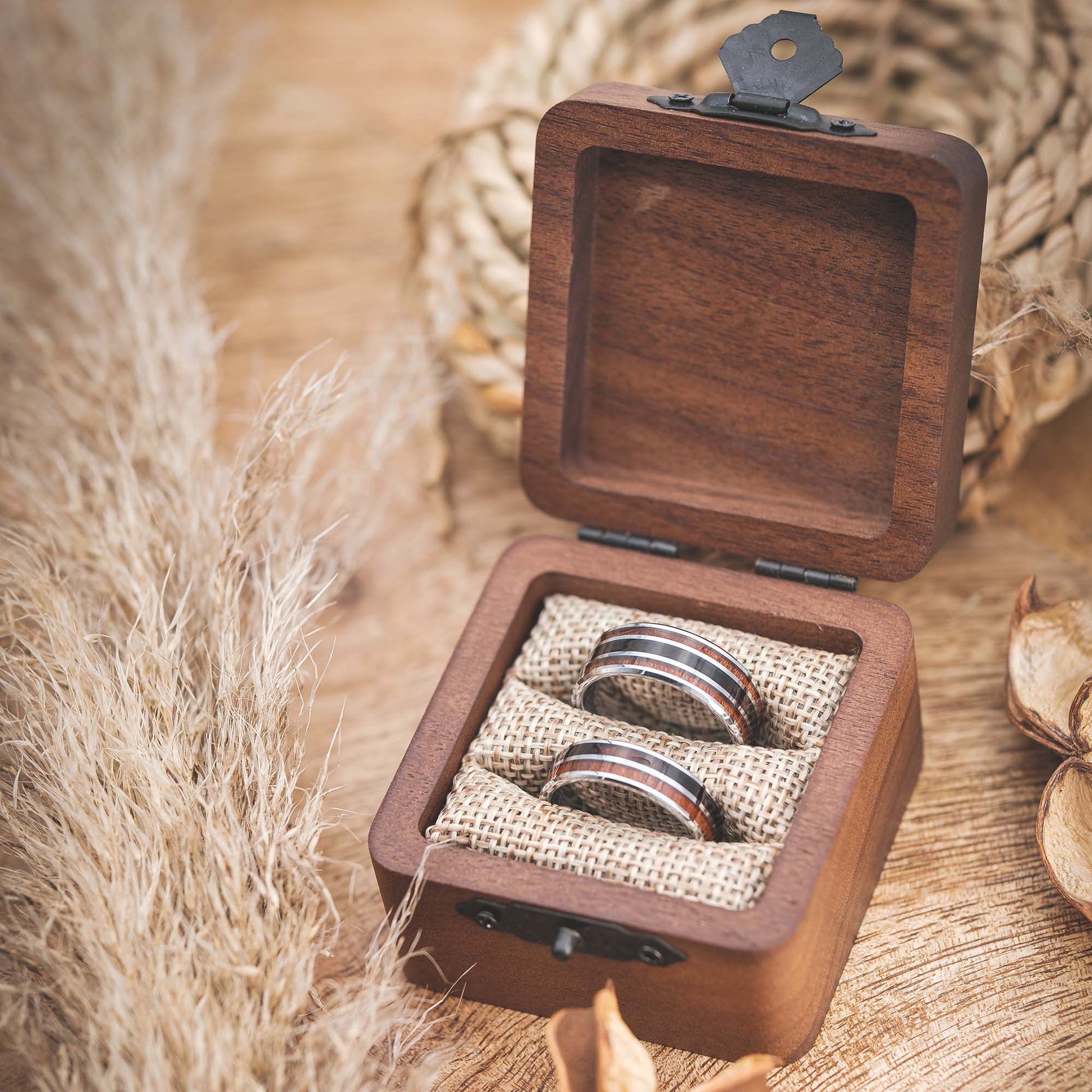 Verlobungsringe Silber Holz Lioran von Fablano