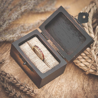 Holz Verlobungsring für Damen Auren in Gold von Fablano