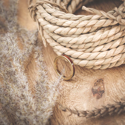 Holzring für Damen in Gold Auren von Fablano