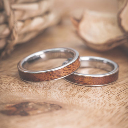 Partnerringe Holz Silber Ravion von Fablano