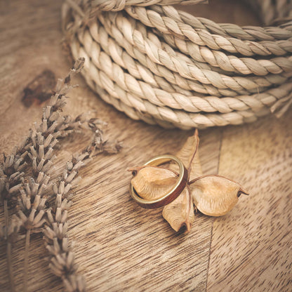 Verlobungsring Holz Gold Auren von Fablano