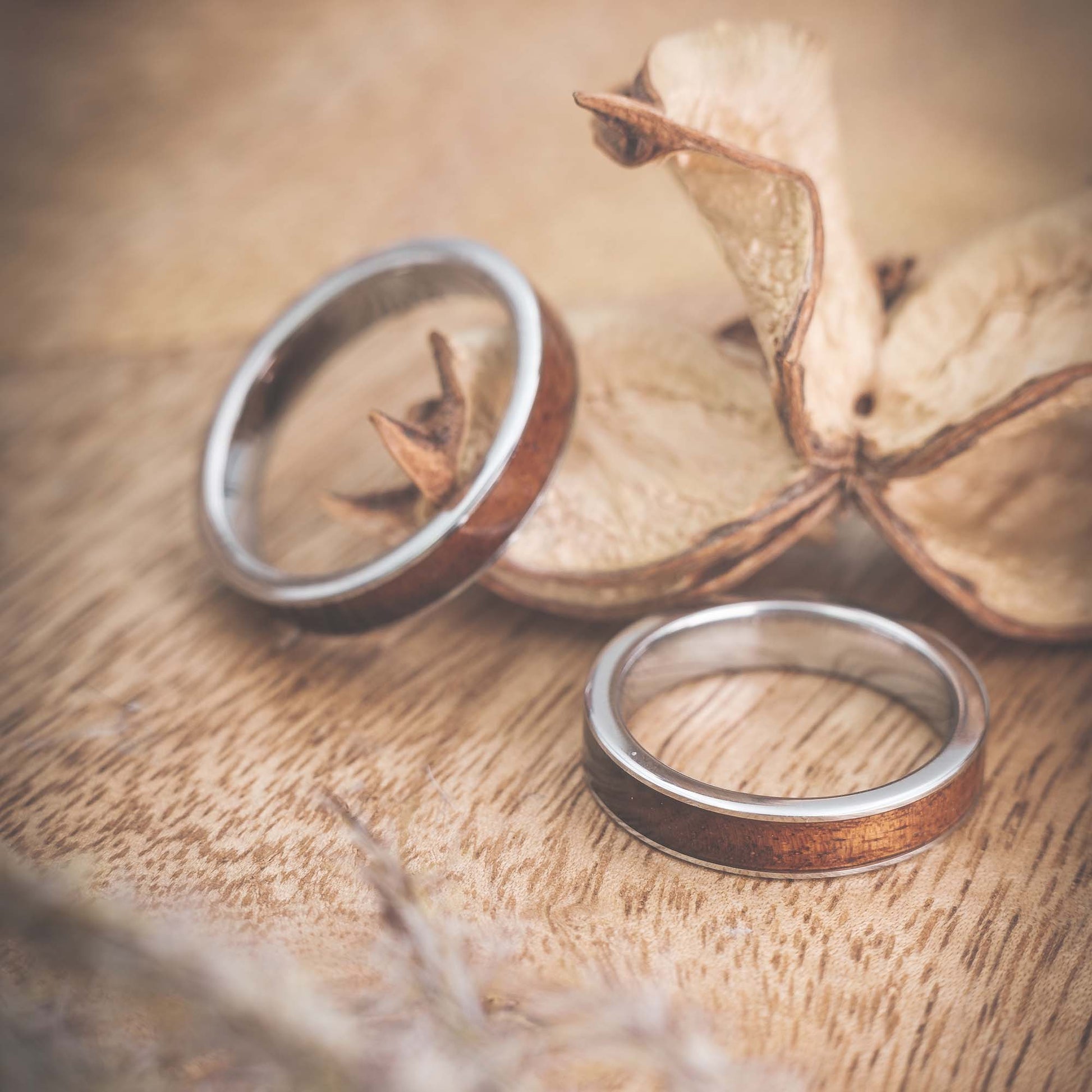 Verlobungsringe Holz in Silber Ravion von Fablano